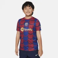 FC Barcelona Academy Pro Big детские Nike Dri-FIT Soccer Pre-Match Top синий