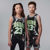 Nike Jordan23 Big дитячі Printed Jersey колір чорний