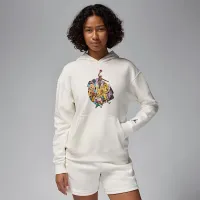 Nike Jordan Brooklyn Fleece жіноча Graphic Pullover Толстовка з капюшоном колір білий