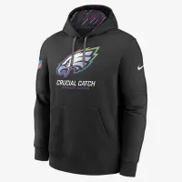 Philadelphia Eagles Crucial Catch Club мужские Nike NFL Pullover Толстовка с капюшоном цвет черный