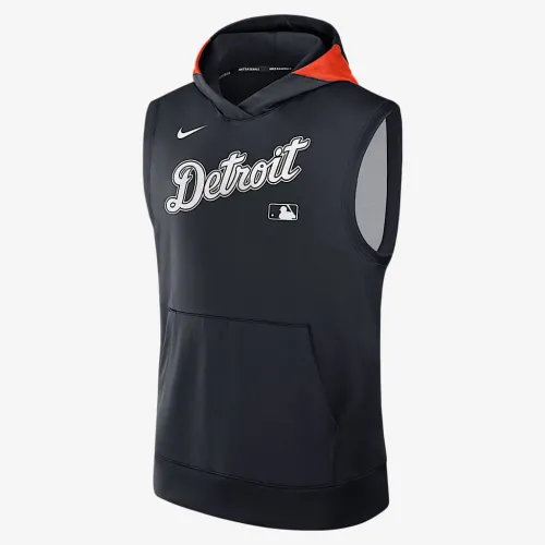 Detroit Tigers Authentic Collection Men’s Nike Dri-FIT MLB Sleeveless Pullover Толстовка с капюшоном синий