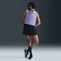 Nike Sportswear Club жіноча Sleeveless Cropped Graphic футболка колір фіолетовий