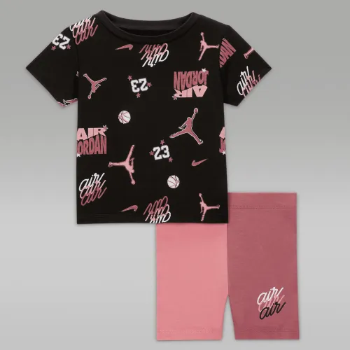 Nike Jordan Icon Play Bike шорты набор Baby 2-Piece набор Pink