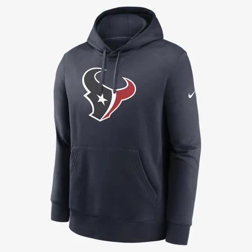 Houston Texans Rewind Club Logo Men’s Nike NFL Pullover Толстовка з капюшоном колір чорний