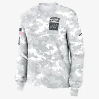 Buffalo Bills Salute to Service Edge Lockup жіноча Nike Dri-FIT NFL Long-Sleeve футболка колір білий