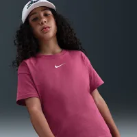 Nike Sportswear Essential Big дитячі (Girls') футболка колір фіолетовий