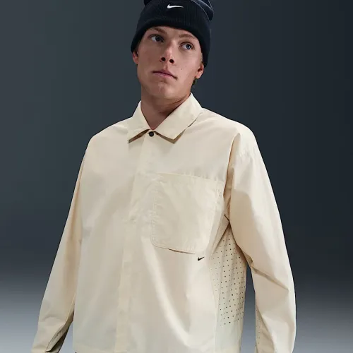 Nike Sportswear Tech чоловічі Button-Down Top колір коричневий