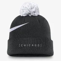 Chicago колір білий Sox Peak чоловічі Nike MLB Cuffed Pom Beanie колір чорний