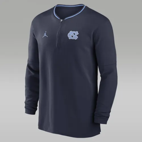 North Carolina Tar Heels Sideline Coach чоловічі Nike Dri-FIT College 1/2-Zip Long-Sleeve Top блакитний