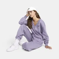 Nike Sportswear Phoenix Fleece женская С высокой Талией оверсайз Sweatpants цвет фиолетовый