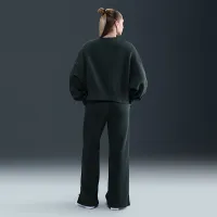 Nike Sportswear Phoenix Fleece женская С высокой Талией Wide-Leg Pants цвет зеленый