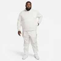 Nike Sportswear Club мужские Brushed-Back 1/2-Zip Pullover цвет серый