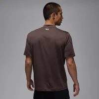 Nike Jordan Sport чоловічі Mock-Neck для гольфу футболка колір коричневий