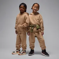 Nike Jordan Brooklyn Fleece Little дитячі 2-Piece Pullover Толстовка з капюшоном комплект колір коричневий