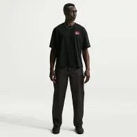 Nike Life мужские Short-Sleeve Boxy Knit Top цвет черный