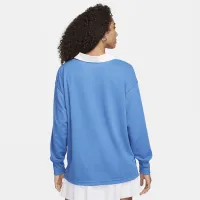 Nike Sportswear Essential жіноча оверсайз Long-Sleeve Polo блакитний