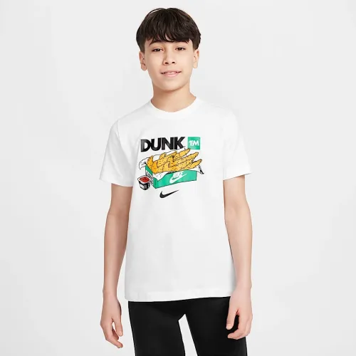 Nike Sportswear Big детские футболка цвет белый