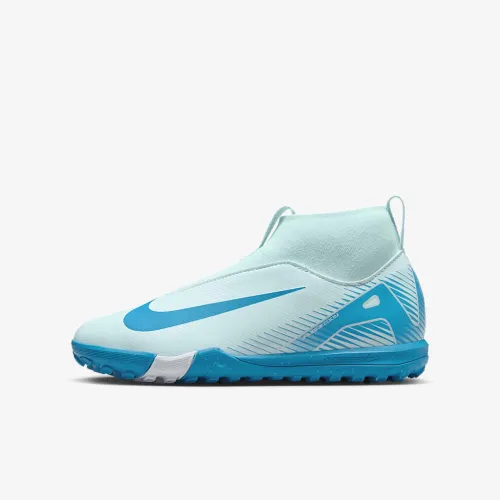 Nike Jr. Mercurial Superfly 10 Academy Little/Big детские TF High-Top Soccer Кроссовки синий