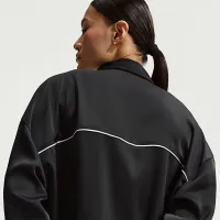 Nike Sportswear женская оверсайз Satin Long-Sleeve Top цвет черный