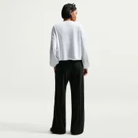 Nike Sportswear Chill Terry женская Mid-Rise French Terry Open-Hem Pants цвет черный