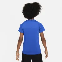 Nike Pro Big детские (для мальчиков) Dri-FIT Short-Sleeve Top синий