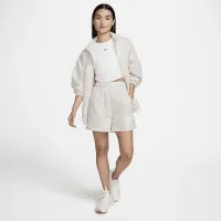 Nike Sportswear Essential жіноча High-Rise Woven шорти колір коричневий