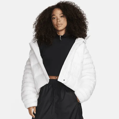 Nike Sportswear Swoosh Puffer PrimaLoft® женская Therma-FIT оверсайз Hooded Куртка цвет белый