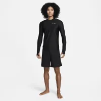 Nike Swim колір білийwater чоловічі Long-Sleeve Rashguard колір чорний