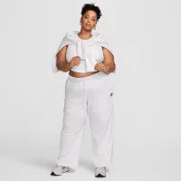 Nike Sportswear Club Fleece жіноча Mid-Rise Wide-Leg Sweatpants (великі розміри) колір коричневий