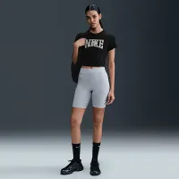 Nike Sportswear женская Slim Cropped футболка цвет черный
