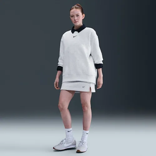 Nike Sportswear Phoenix Fleece женская юбка цвет коричневый