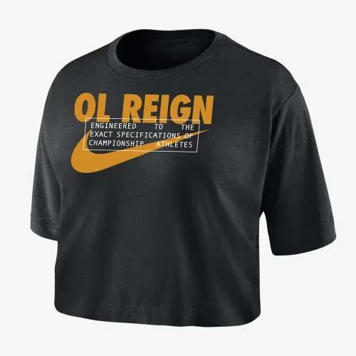 OL Reign Women's Nike Dri-FIT Soccer Cropped T-Shirt