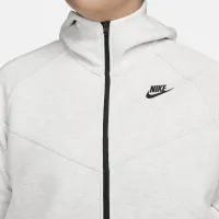 Nike Sportswear Tech Fleece Windrunner женская Full-Zip Толстовка с капюшоном (большие размеры) цвет серый