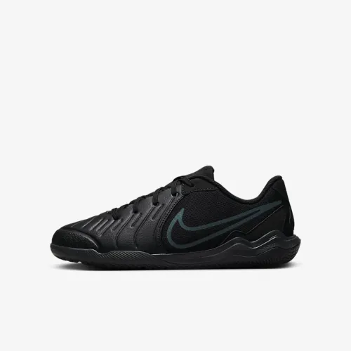 Nike Jr. Tiempo Legend 10 Academy Little/Big детские Indoor/Court Low-Top Soccer Кроссовки цвет черный