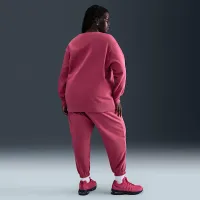 Nike Sportswear Phoenix Fleece жіноча оверсайз Crew-Neck світшот (великі розміри) колір фіолетовий