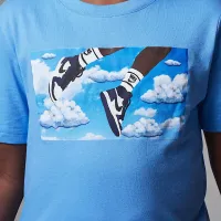 Nike Jordan Big дитячі In Flight футболка блакитний
