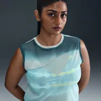Nike женская Artist Collection Dri-FIT Printed Tank Top синий