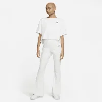 Nike Sportswear жіноча З високою талією Ribbed Jersey Flaколір червоний Pants колір білий
