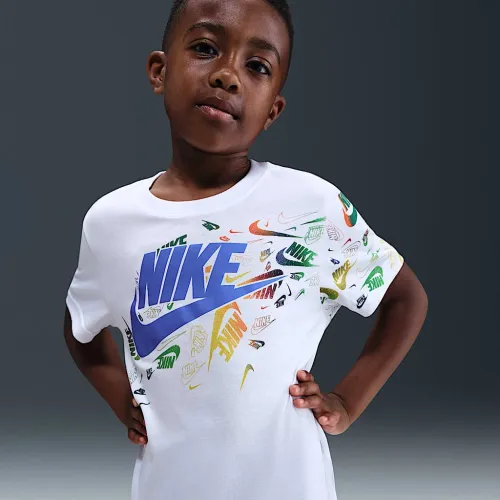 Nike Little детские Club Revealed футболка цвет белый