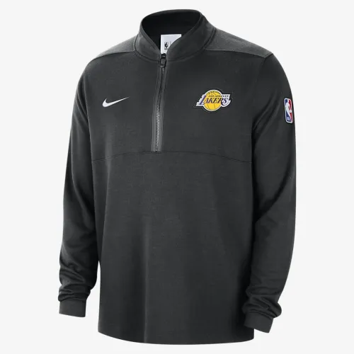 Los Angeles Lakers мужские Nike NBA 1/2-Zip Long-Sleeve Top цвет черный