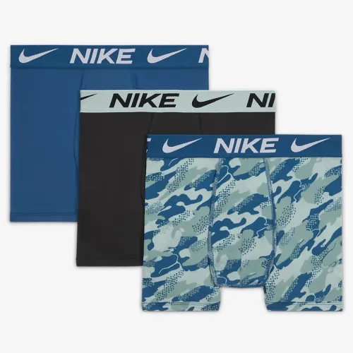 Nike Dri-FIT Printed Essentials Big детские трусы (3 пары) синий