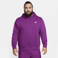 Nike Sportswear Club Fleece Pullover Толстовка с капюшоном цвет фиолетовый