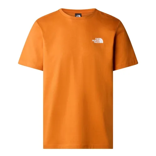 Футболка The North Face колір червонийbox 0A87NPPCO1 - помаранчева