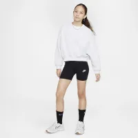 Nike Sportswear Club Fleece Girls' Boxy Crew-Neck свитшот цвет коричневый