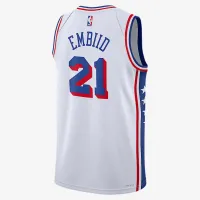 Joel Embiid Philadelphia 76ers 2023/24 Association Edition мужские Nike Dri-FIT NBA Swingman Jersey цвет белый