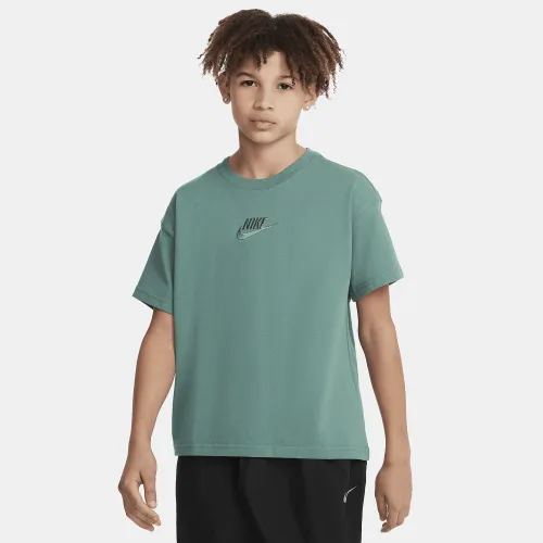 Nike Sportswear Big детские футболка цвет зеленый
