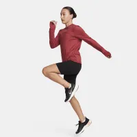 Nike Dri-FIT Swift Element UV женская Crew-Neck Running Top цвет красный