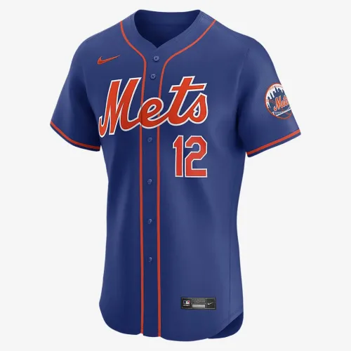 Francisco Lindor New York Mets чоловічі Nike Dri-FIT ADV MLB Elite Jersey блакитний
