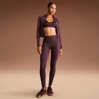 NikeSKIMS Matte женская Mock-Neck Full-Zip Куртка цвет красный