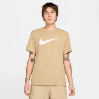 Nike Sportswear Swoosh чоловічі футболка колір коричневий